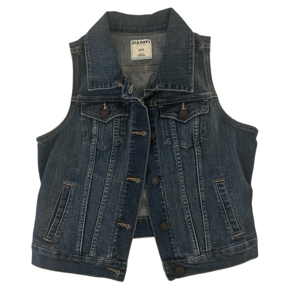 Old Navy Classic Blue Denim Jacket - Picture 3 of 4